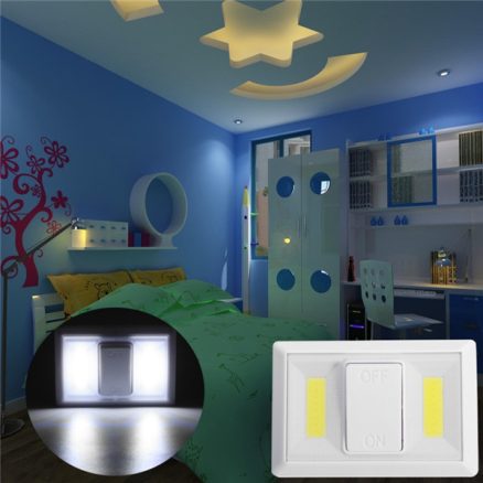 Battery Operated Wireless COB LED Night Light Super Bright Switch Lamp for Cabinet Closet Garage 6