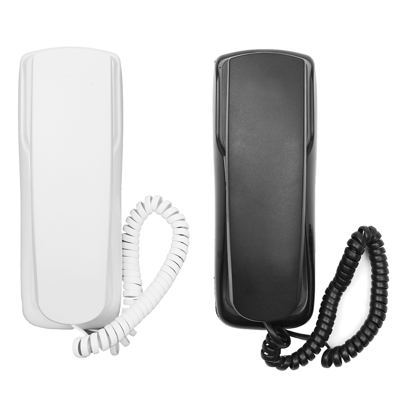 1Pcs 48V Standard Phone Corded Telephone Analog Desk Wall Mount Flash Redial For Office Home 1