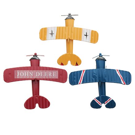 Zakka Plane Toy Classic Model Collection Childhood Memory Antique Tin Toys Home Decor 3