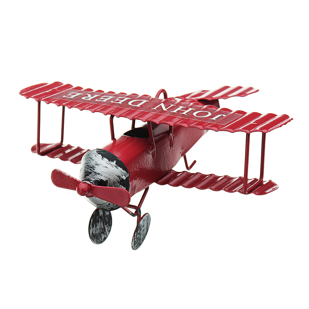 Zakka Plane Toy Classic Model Collection Childhood Memory Antique Tin Toys Home Decor 5 Zakka Plane Toy Classic Model Collection Childhood Memory Antique Tin Toys Home Decor - Image 5