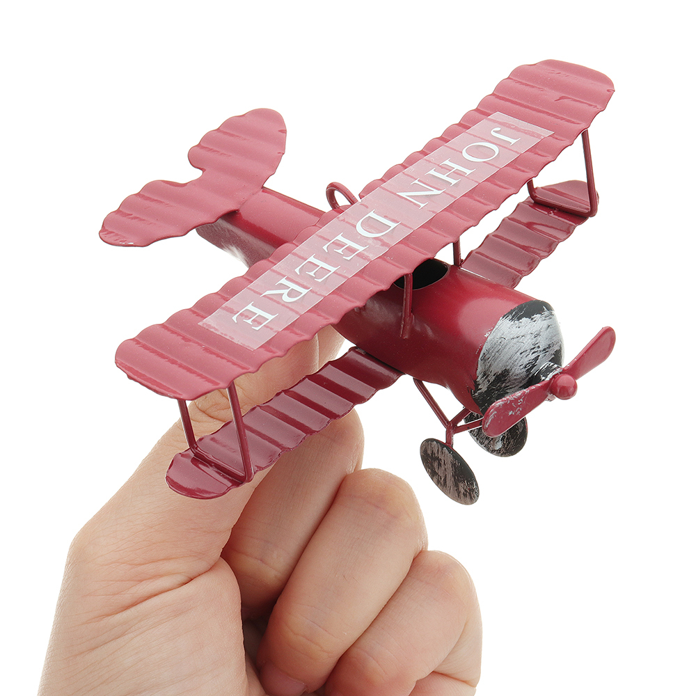 Zakka Plane Toy Classic Model Collection Childhood Memory Antique Tin Toys Home Decor 6 Zakka Plane Toy Classic Model Collection Childhood Memory Antique Tin Toys Home Decor - Image 6
