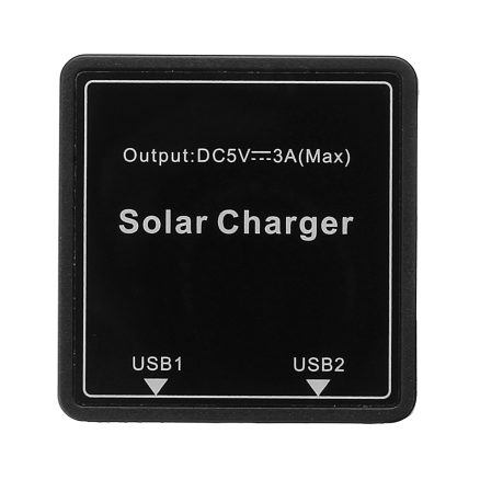 DIY Solar Wire Box 5-20V to 5V 3A Regulator Solar Double USB Junction Box For Solar Panel 2