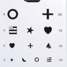 Kindergarten Eye Chart 22 x11