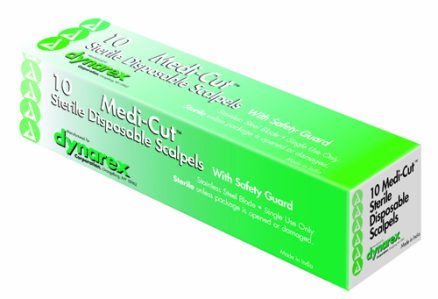 Scalpel #10 Disposable Generic Bx/10 w/Safety Guard 1