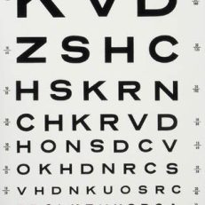 Illuminated Eye Chart-Snellen 10' Distance