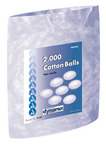 Cotton Balls Non Sterile Medium Pk/2000 1