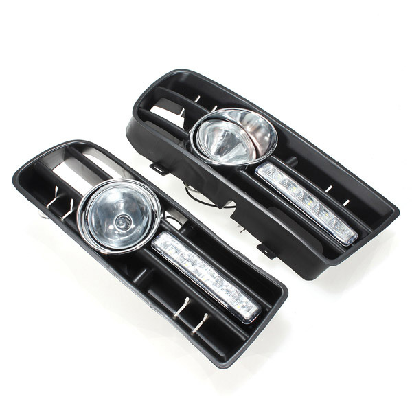 Car Front Bumper Grille Fog Lights DRL Driving Lamp with Switch and Harness for VW Golf MK4 1997-2006 1 Car Front Bumper Grille Fog Lights DRL Driving Lamp with Switch and Harness for VW Golf MK4 1997-2006
