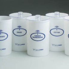 Sundry Jars- Labeled Glass (Set/5)   7  x 4.25