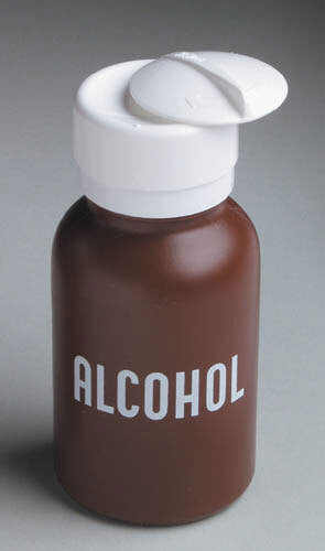 Liquid Push Down Alcohol Dispenser- Labeled 1