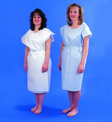 Paper Patient Exam Gowns- Blue Bx/50 1