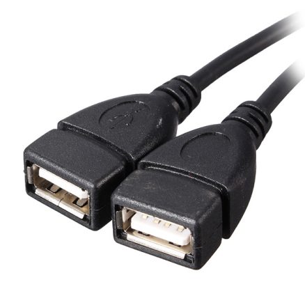 USB 2.0 A Male To 2 Dual USB Female Jack Y Splitter Hub Power Cord USB Adapter Cable 5