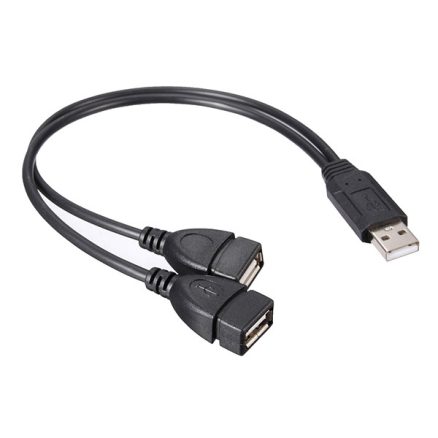 USB 2.0 A Male To 2 Dual USB Female Jack Y Splitter Hub Power Cord USB Adapter Cable 6