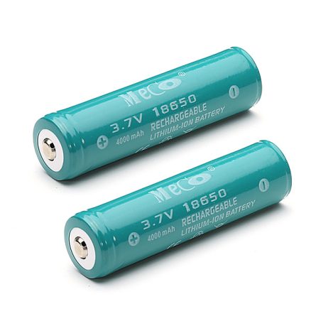 10PCS MECO 3.7v 4000mAh Protected Rechargeable 18650 Li-ion Battery 4