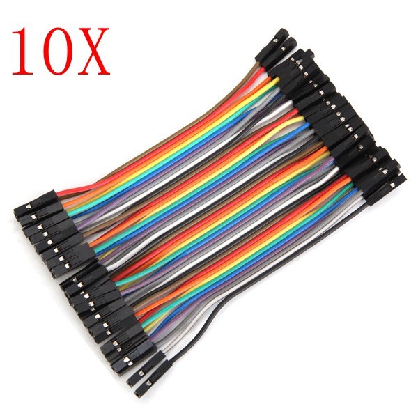 400pcs 10cm Female To Female Jumper Cable Dupont Wire For 1