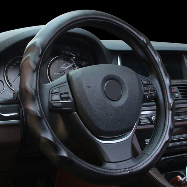 Massage Texture Leather Steel Ring Wheel Cover for 15 Inches Wheel Size Car 1 Massage Texture Leather Steel Ring Wheel Cover for 15 Inches Wheel Size Car