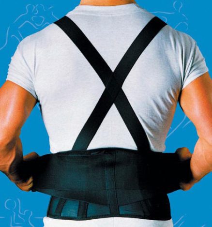 9 Back Belts With Suspenders Black X-Small SportAid 1