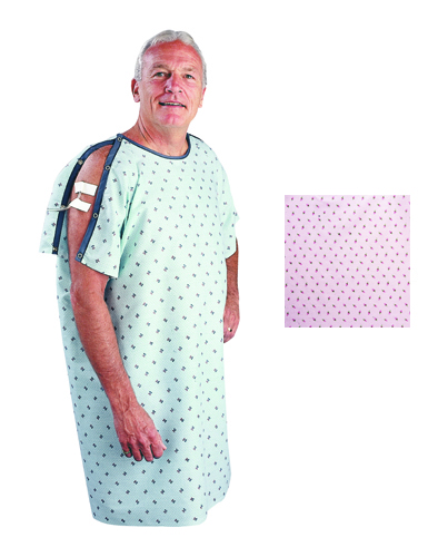 Patient I.V. Gown Pink Rosebud Print 1