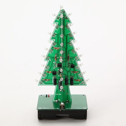 Geekcreit?® DIY Christmas Tree LED Flash Kit 3D Electronic Learning Kit 3