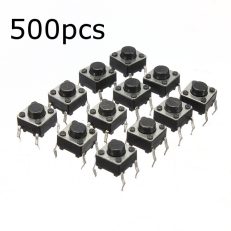Geekcreit?® 500pcs Mini Micro Momentary Tactile Tact Switch Push Button DIP P4 Normally Open
