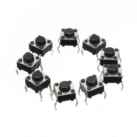 Geekcreit?® 500pcs Mini Micro Momentary Tactile Tact Switch Push Button DIP P4 Normally Open 3