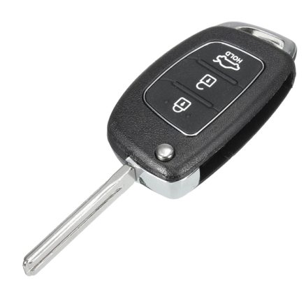 Car Remote Key Case Fob 3 Button Flip Key Shell Left Fold for Hyundai Santa Fe 13-14 PG180A 2