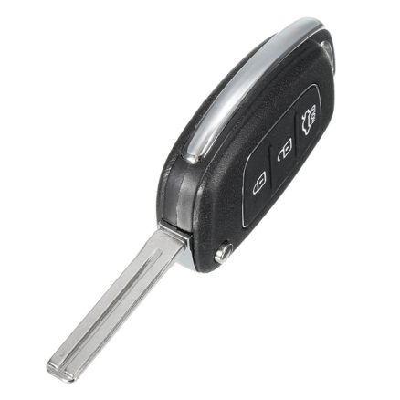 Car Remote Key Case Fob 3 Button Flip Key Shell Left Fold for Hyundai Santa Fe 13-14 PG180A 4