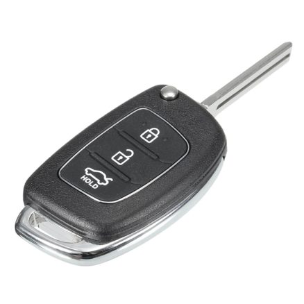 Car Remote Key Case Fob 3 Button Flip Key Shell Left Fold for Hyundai Santa Fe 13-14 PG180A 5