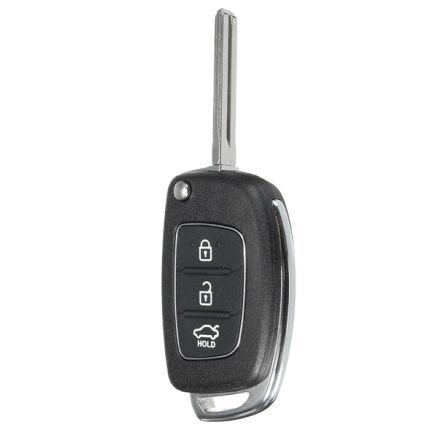 Car Remote Key Case Fob 3 Button Flip Key Shell Left Fold for Hyundai Santa Fe 13-14 PG180A 6