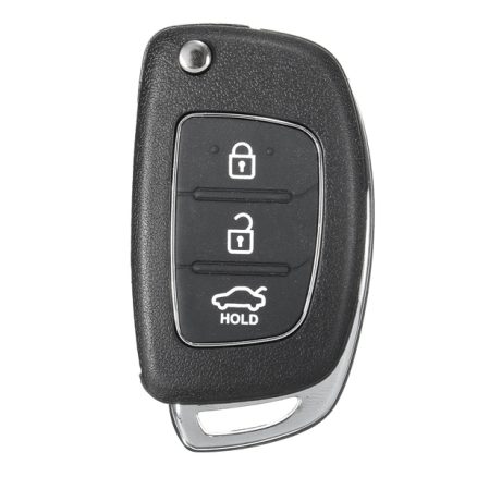 Car Remote Key Case Fob 3 Button Flip Key Shell Left Fold for Hyundai Santa Fe 13-14 PG180A 7