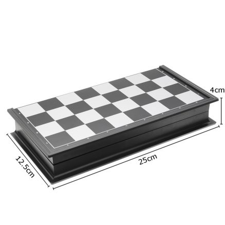 Chess Game Silver Gold Pieces Folding Magnetic Foldable Board Contemporary Set 7