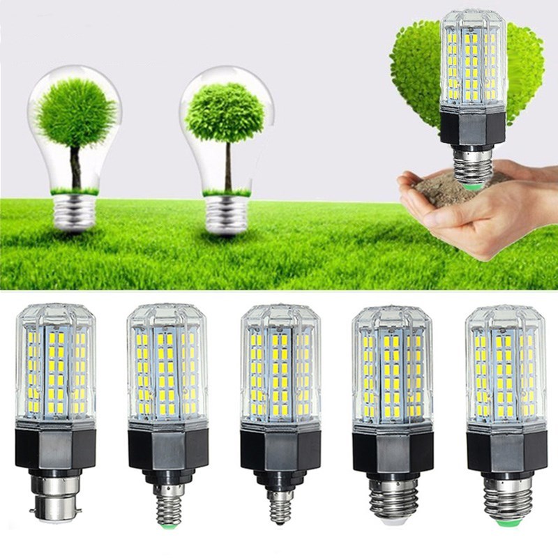 E27 E26 E12 E14 B22 12W 5730 SMD Non-Dimmable LED Corn Light Lamp Bulb AC110-265V 2