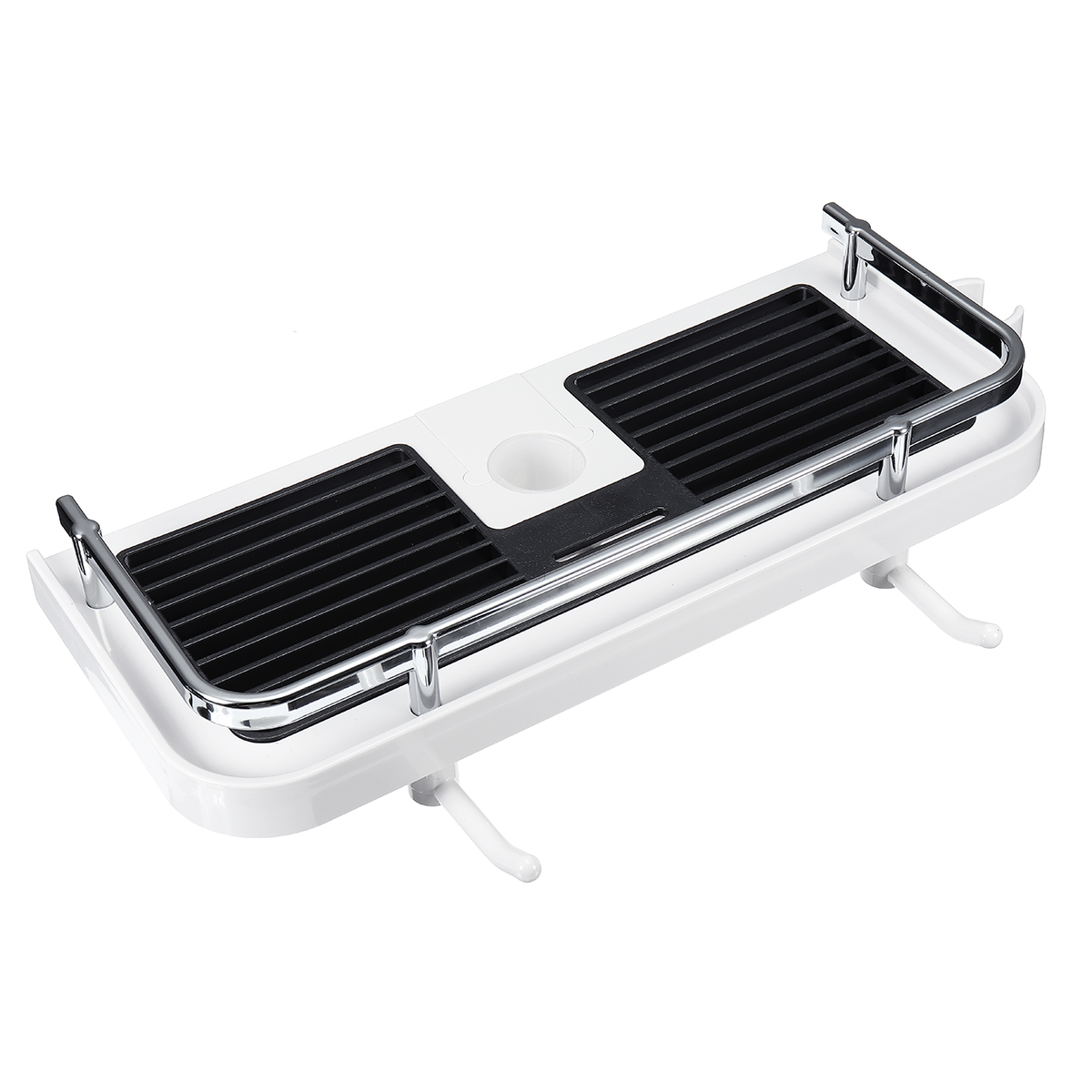 Bathroom Pole Shelf Shower Storage Caddy Rack Organiser Tray Holder Drain Shelf 6 Bathroom Pole Shelf Shower Storage Caddy Rack Organiser Tray Holder Drain Shelf - Image 6