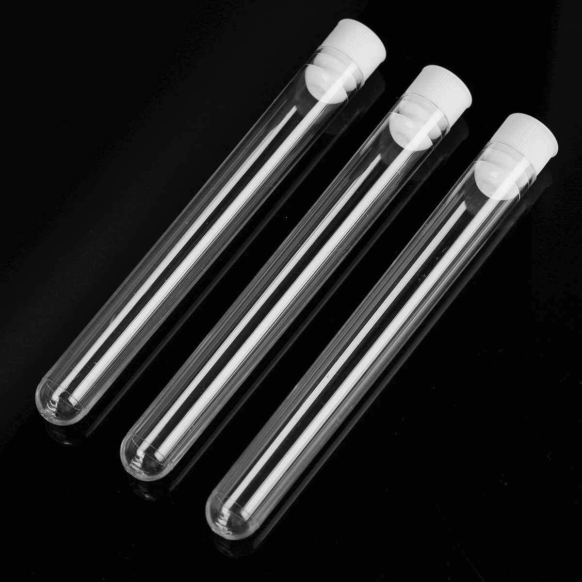 50Pcs 12x100mm Clear Plastic Test Laboratory Tubes Container with White Push Caps 1 50Pcs 12x100mm Clear Plastic Test Laboratory Tubes Container with White Push Caps