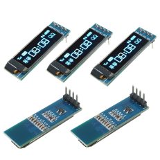 5Pcs Geekcreit 0.91 Inch 128x32 IIC I2C Blue OLED LCD Display DIY Oled Module SSD1306 Driver IC DC 3.3V 5V For  PIC