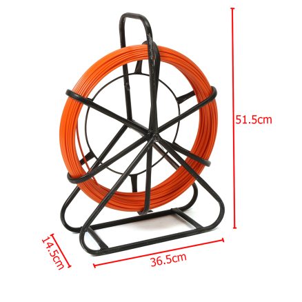 70M 4.5mm Fiber Glass Rodder Tape Cable Running Rod Wire Puller Push Pull Rod 2