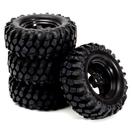 4PCS 1/10 12mm Off-road Vehicle Tyre Tires Rims Wheel Complete Remote Control Car Part 3