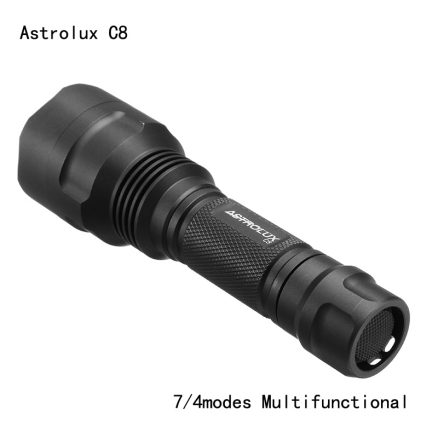Astrolux C8 XP-L HI 1300Lumens 7/4modes A6 Driver Tactical EDC LED Flashlight 18650 2