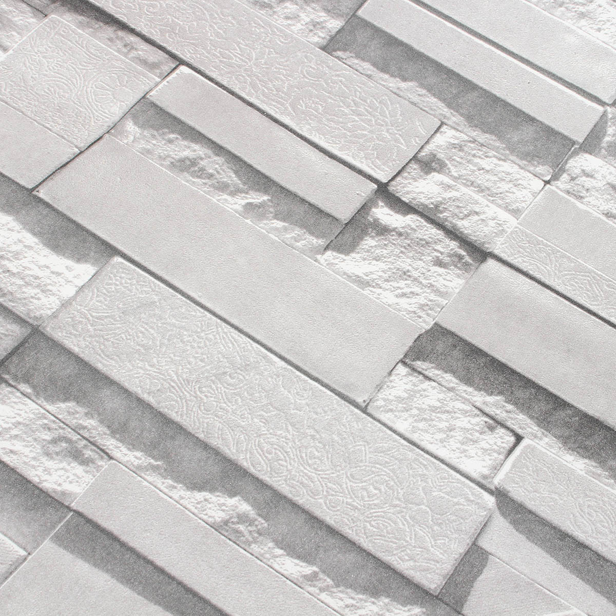 0.53x10m Brick Pattern 3D Wallpaper Sticker Textured Non-woven TV Background Decoration 3 0.53x10m Brick Pattern 3D Wallpaper Sticker Textured Non-woven TV Background Decoration - Image 3