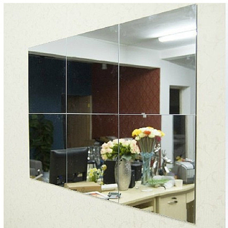 40Pcs Mirror PVC Wall Square Stickers Decor Self-adhesive Decoration 15*15cm 7 40Pcs Mirror PVC Wall Square Stickers Decor Self-adhesive Decoration 15*15cm - Image 7