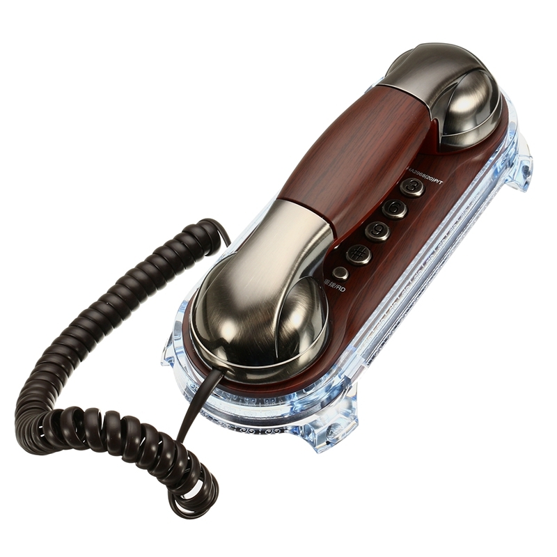 Wall Mounted Telephone Corded Phone Landline Antique Retro Telephones For Home Office Hotel 2