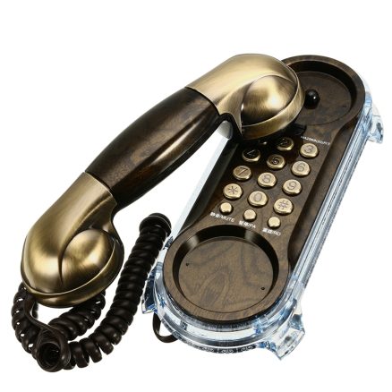 Wall Mounted Telephone Corded Phone Landline Antique Retro Telephones For Home Office Hotel 7