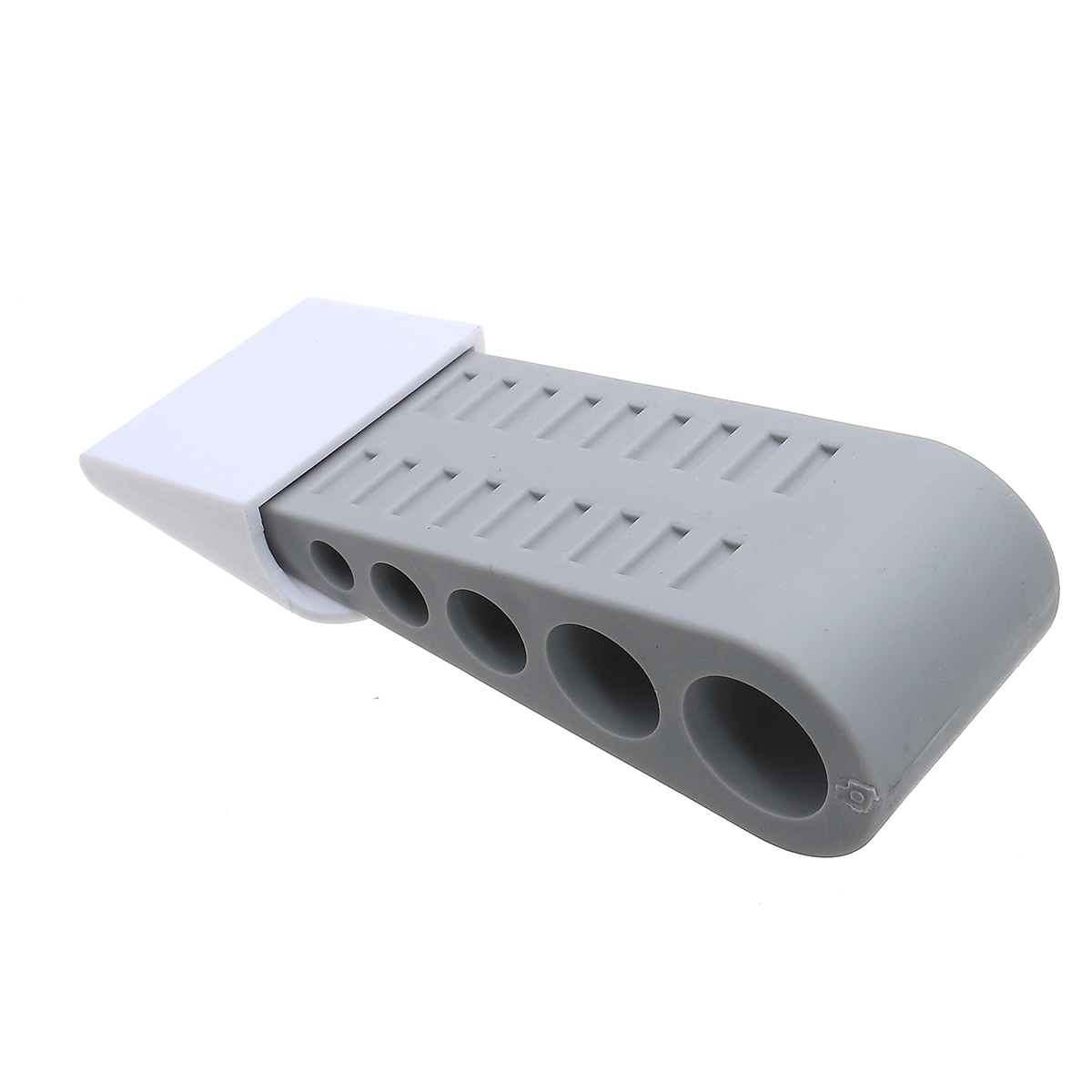 Home Premium Gray Heavy Flexible Wedge Shaped Rubber Door Stopper Non-Slip Buffers 4 Home Premium Gray Heavy Flexible Wedge Shaped Rubber Door Stopper Non-Slip Buffers - Image 4