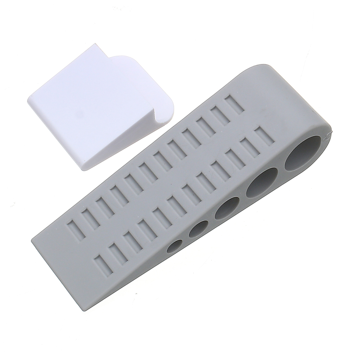 Home Premium Gray Heavy Flexible Wedge Shaped Rubber Door Stopper Non-Slip Buffers 6 Home Premium Gray Heavy Flexible Wedge Shaped Rubber Door Stopper Non-Slip Buffers - Image 6