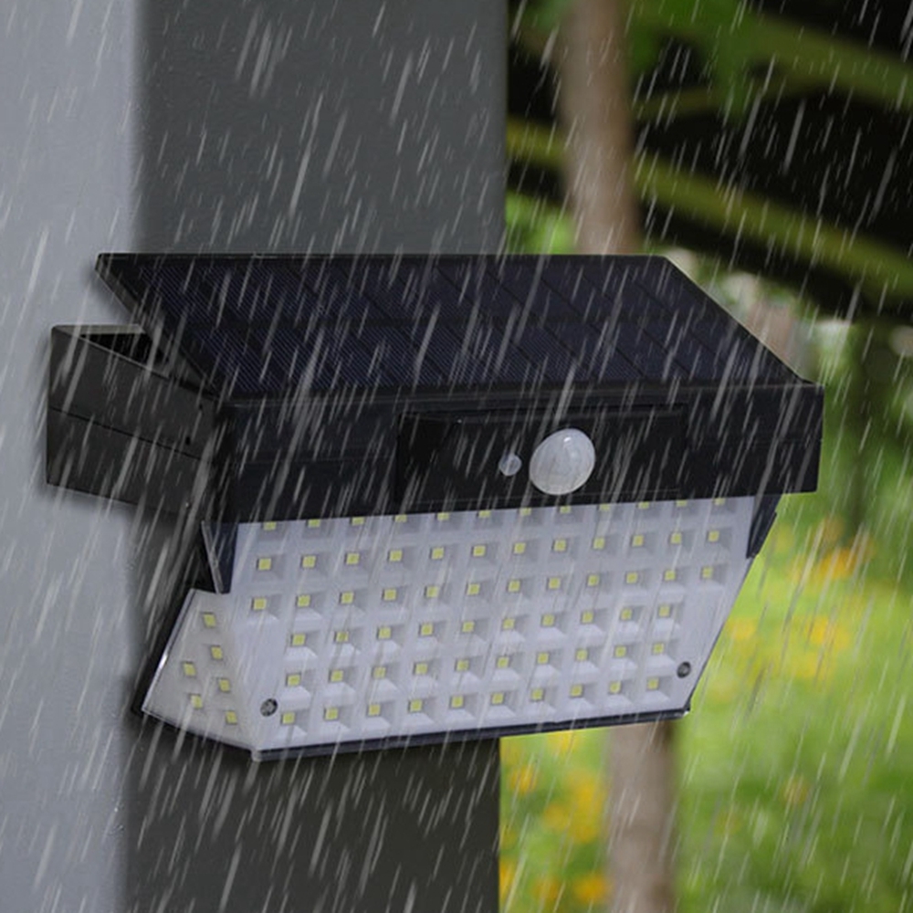 Solar Powered 78 LED PIR Motion Sensor Waterproof Wall Light Outdoor Garden Emergency Security Lamp 2