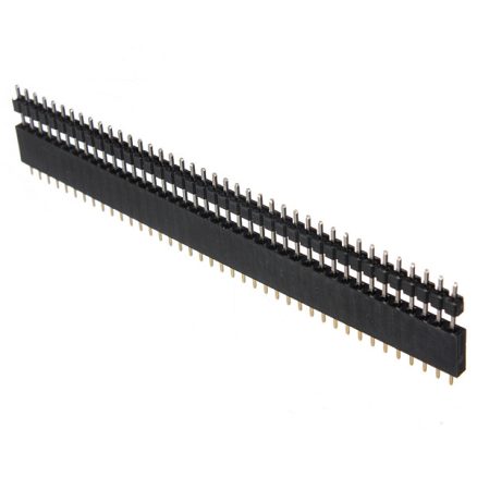 40 Pin 2.54mm Male Female SIL Socket Row Strip PCB Connector 6