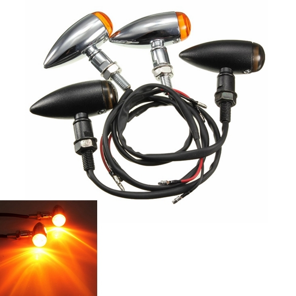 Motorcycle Bullet Turn Signal Indicator Light Lamp For Harley Chopper 1