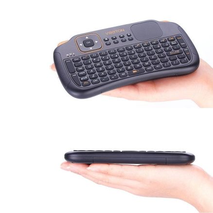 VIBOTON S1 Mini 2.4GHz Wireless Smart Keyboard Air Mouse for Mini PC Android TV HTPC 2