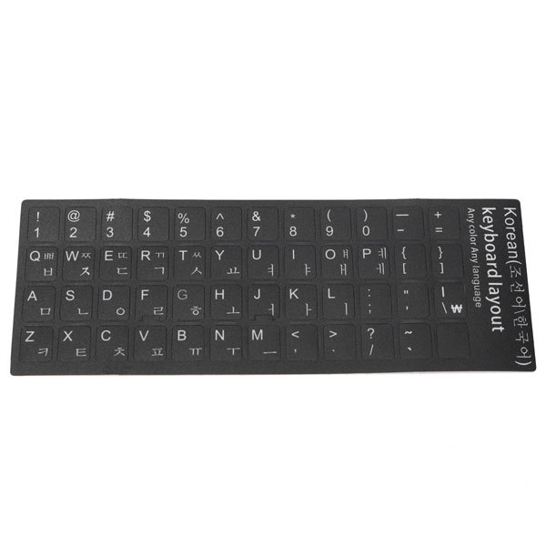 Korean Keyboard Transparent Laptop Desktop Alphabet Stickers Protective Film 1 Korean Keyboard Transparent Laptop Desktop Alphabet Stickers Protective Film