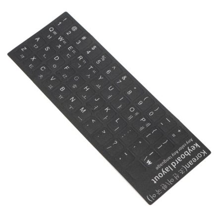 Korean Keyboard Transparent Laptop Desktop Alphabet Stickers Protective Film 2