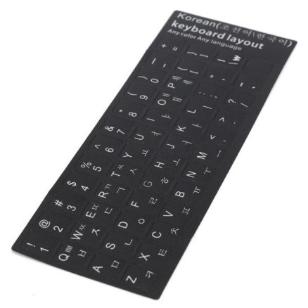Korean Keyboard Transparent Laptop Desktop Alphabet Stickers Protective Film 3